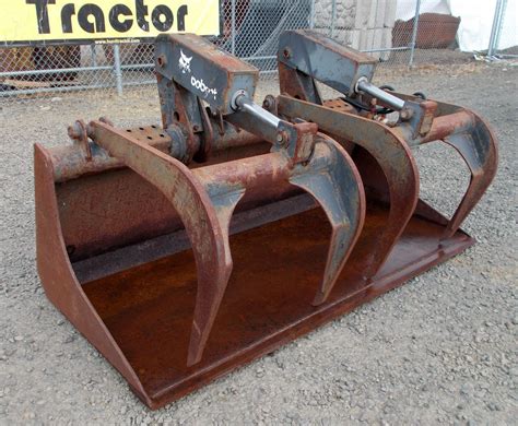 grapple bucket for skid steer on ebay|used skid steer grapple for sale.